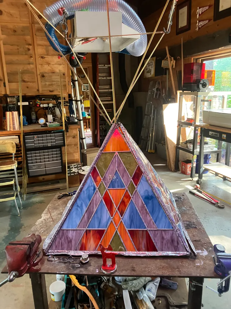 Hoopla Pyramid, construction photo