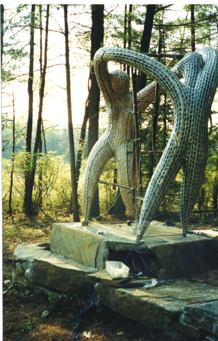 The Dancers, construction photo