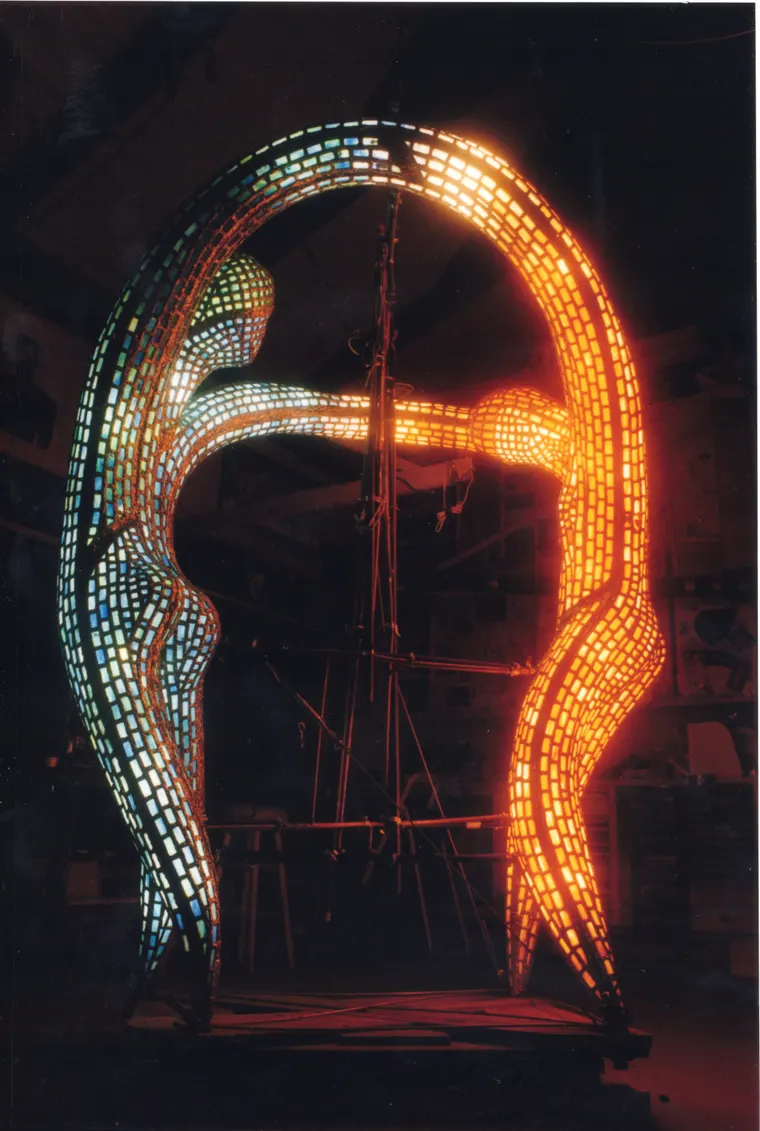 The Dancers, construction photo