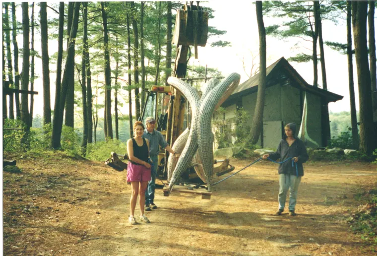 The Dancers, construction photo