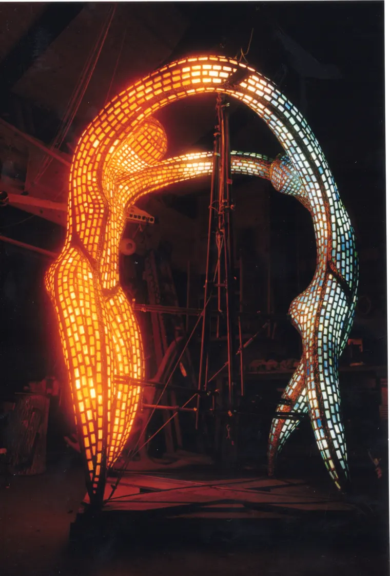 The Dancers, construction photo
