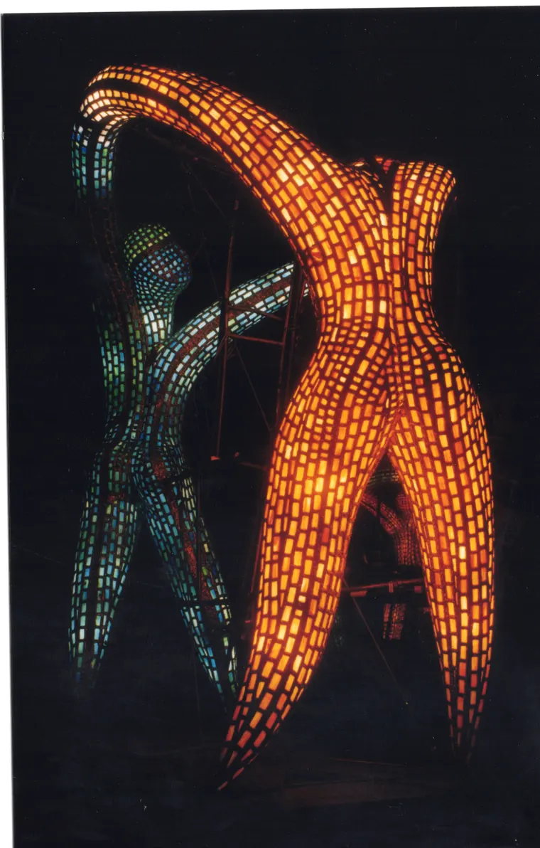 The Dancers, construction photo