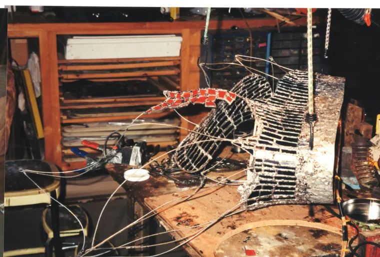 Shed Torch, construction photo