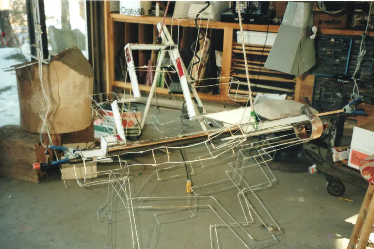 Four Stages of Evolution, construction photo
