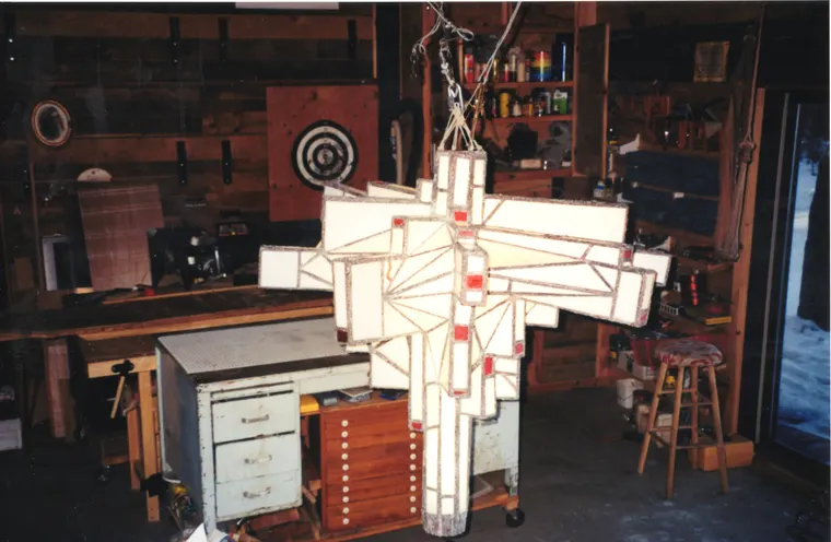 Four Stages of Evolution, construction photo
