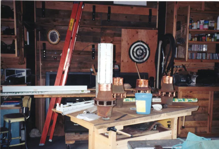 Four Stages of Evolution, construction photo