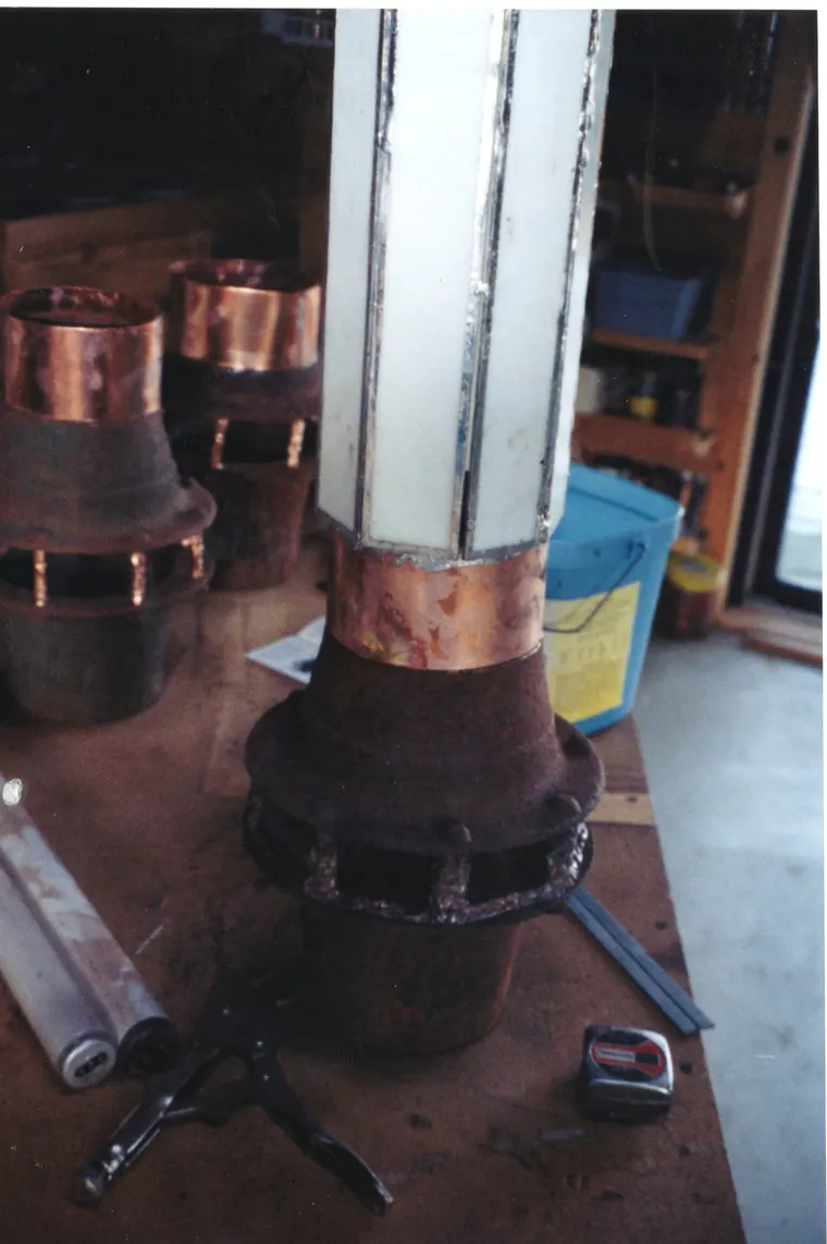 Four Stages of Evolution, construction photo
