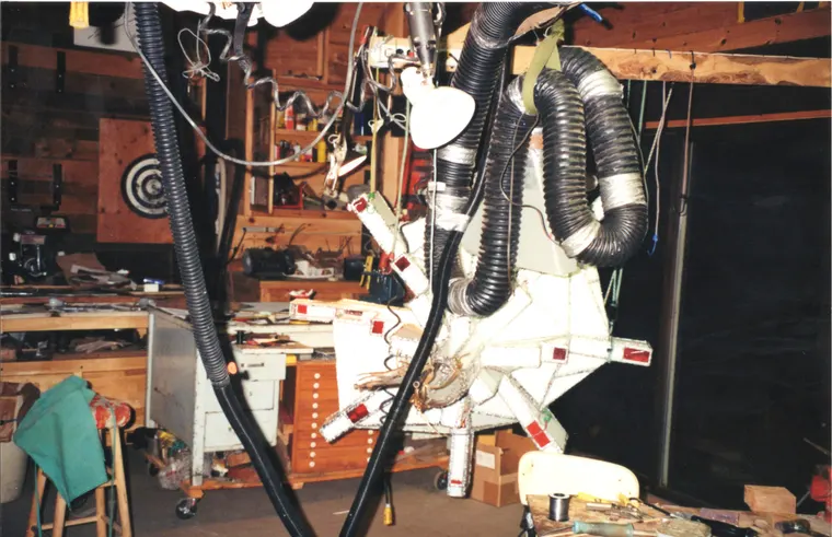 Four Stages of Evolution, construction photo