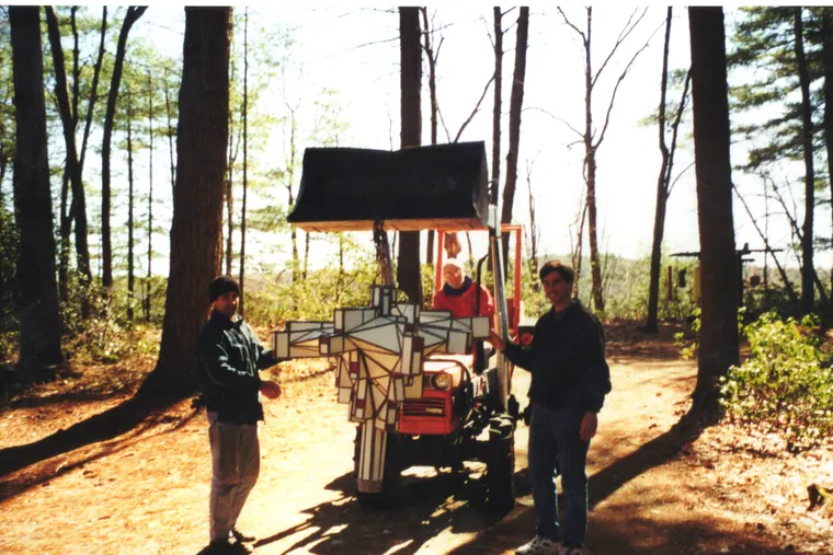 Four Stages of Evolution, construction photo