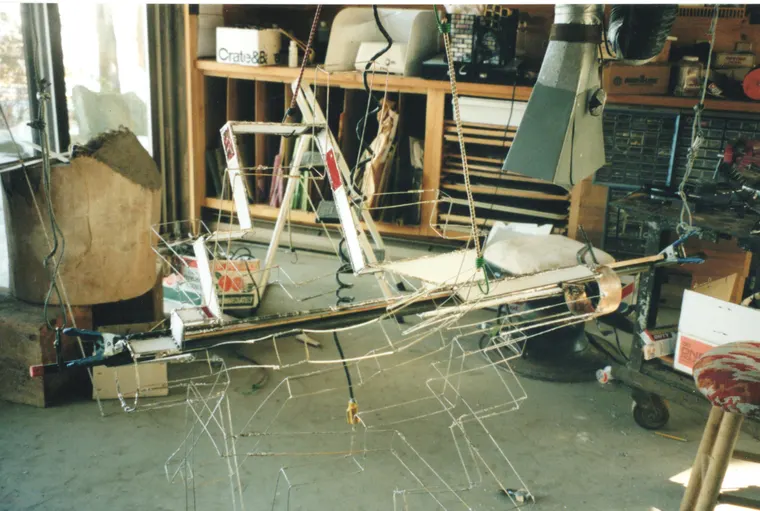 Four Stages of Evolution, construction photo
