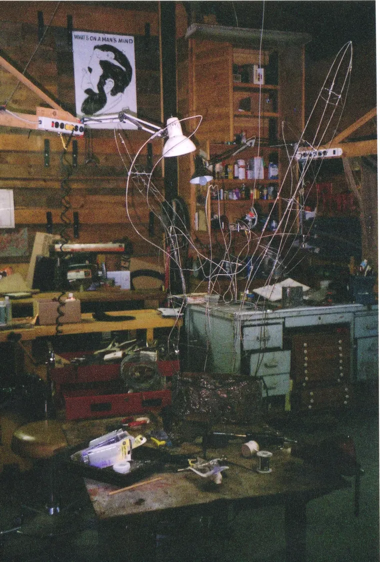 Unfinished Shed Dancers, construction photo