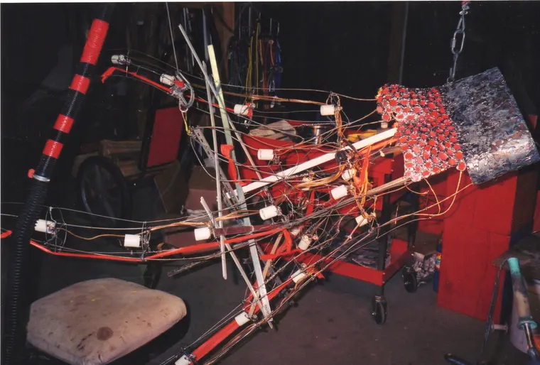 Unfinished Shed Dancers, construction photo