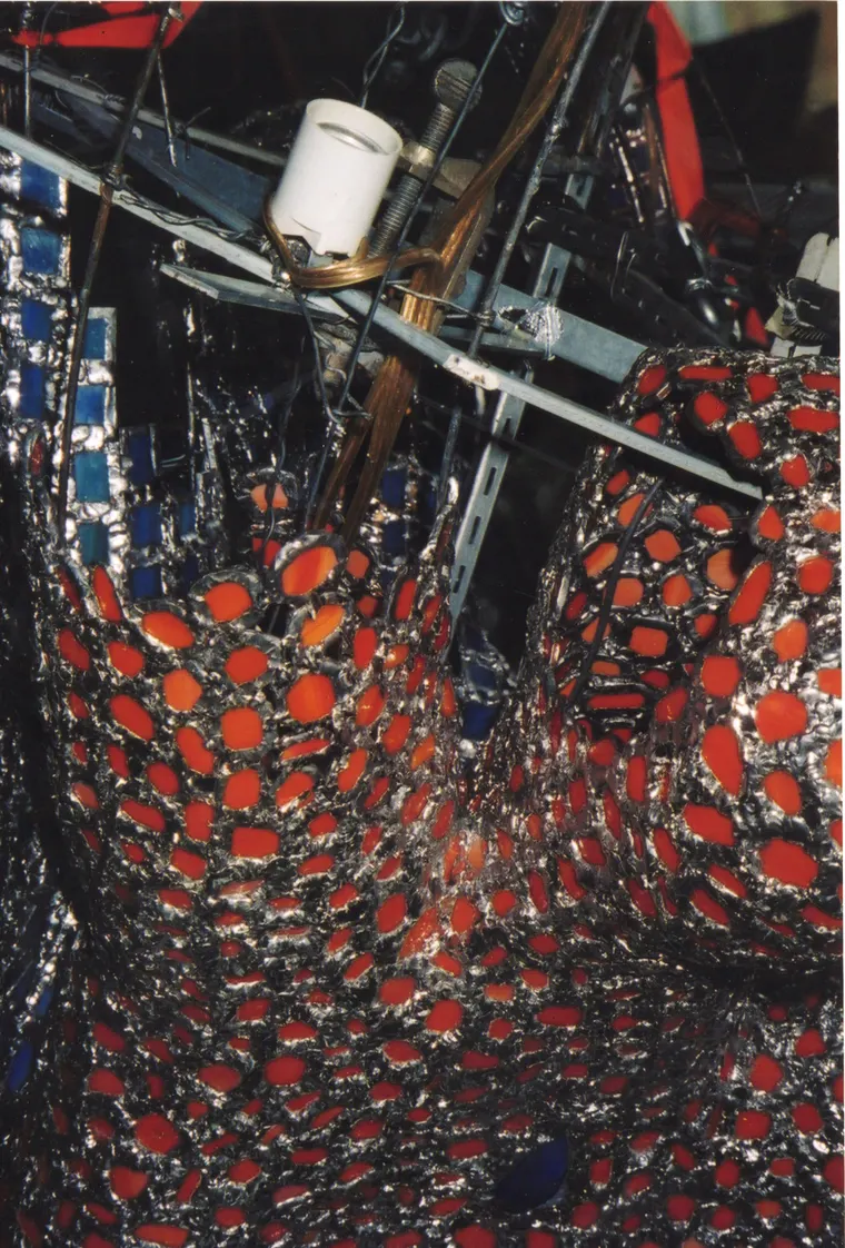 Unfinished Shed Dancers, construction photo